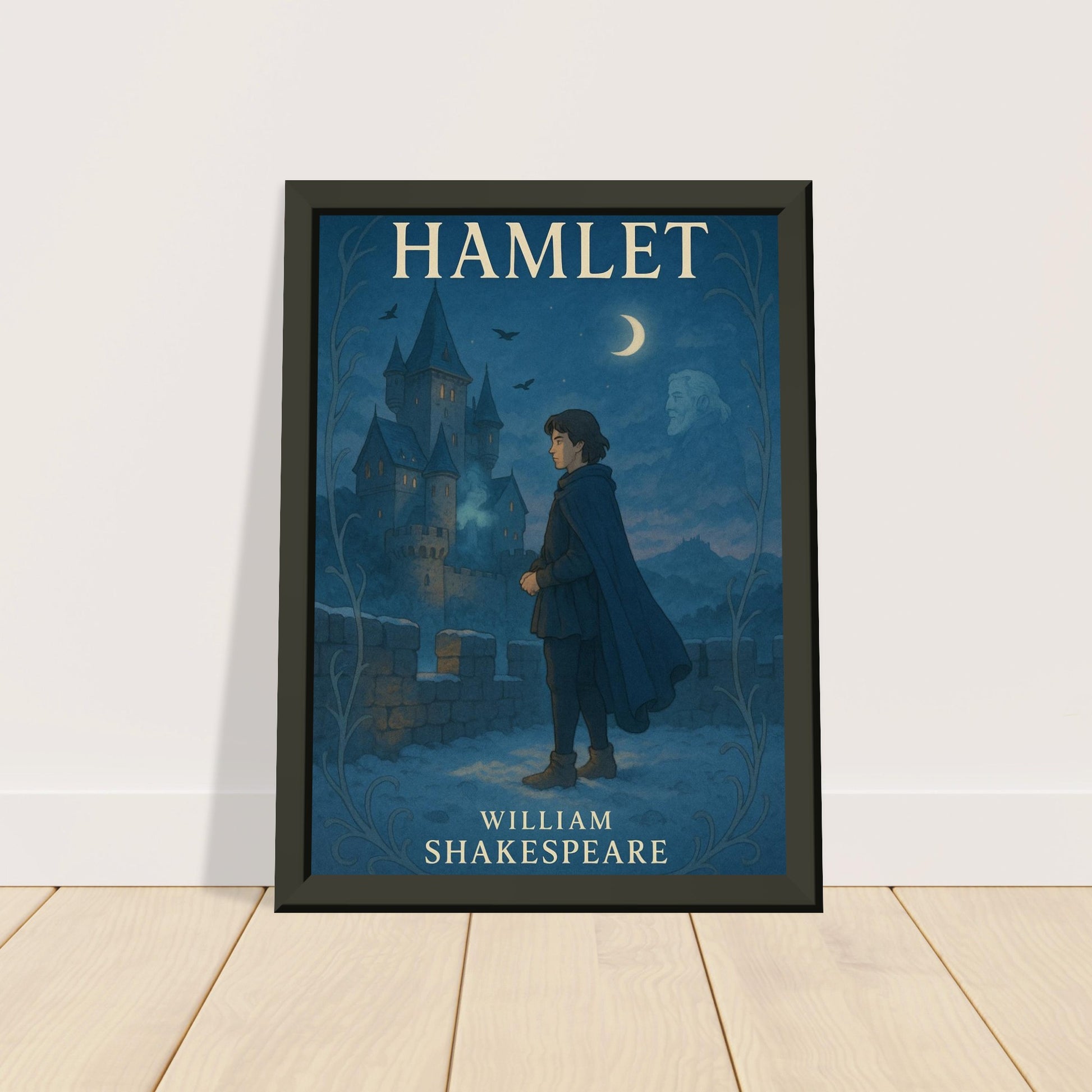 Hamlet by Shakespeare - Metal Framed Poster 5" x 7"-Plays-Silent Pacific
