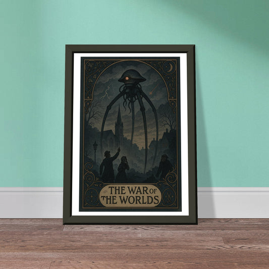 The War of the Worlds by H.G. Wells - Metal Framed Poster 5" x 7"-Book Covers-Silent Pacific
