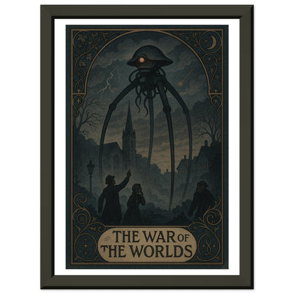 The War of the Worlds by H.G. Wells - Metal Framed Poster 5" x 7"-Book Covers-Silent Pacific