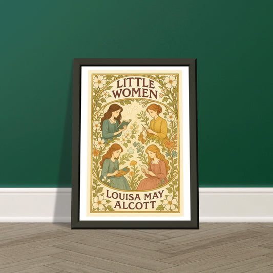 Little Women by Louisa May Alcott - Metal Framed Poster 5" x 7"-Book Covers-Silent Pacific