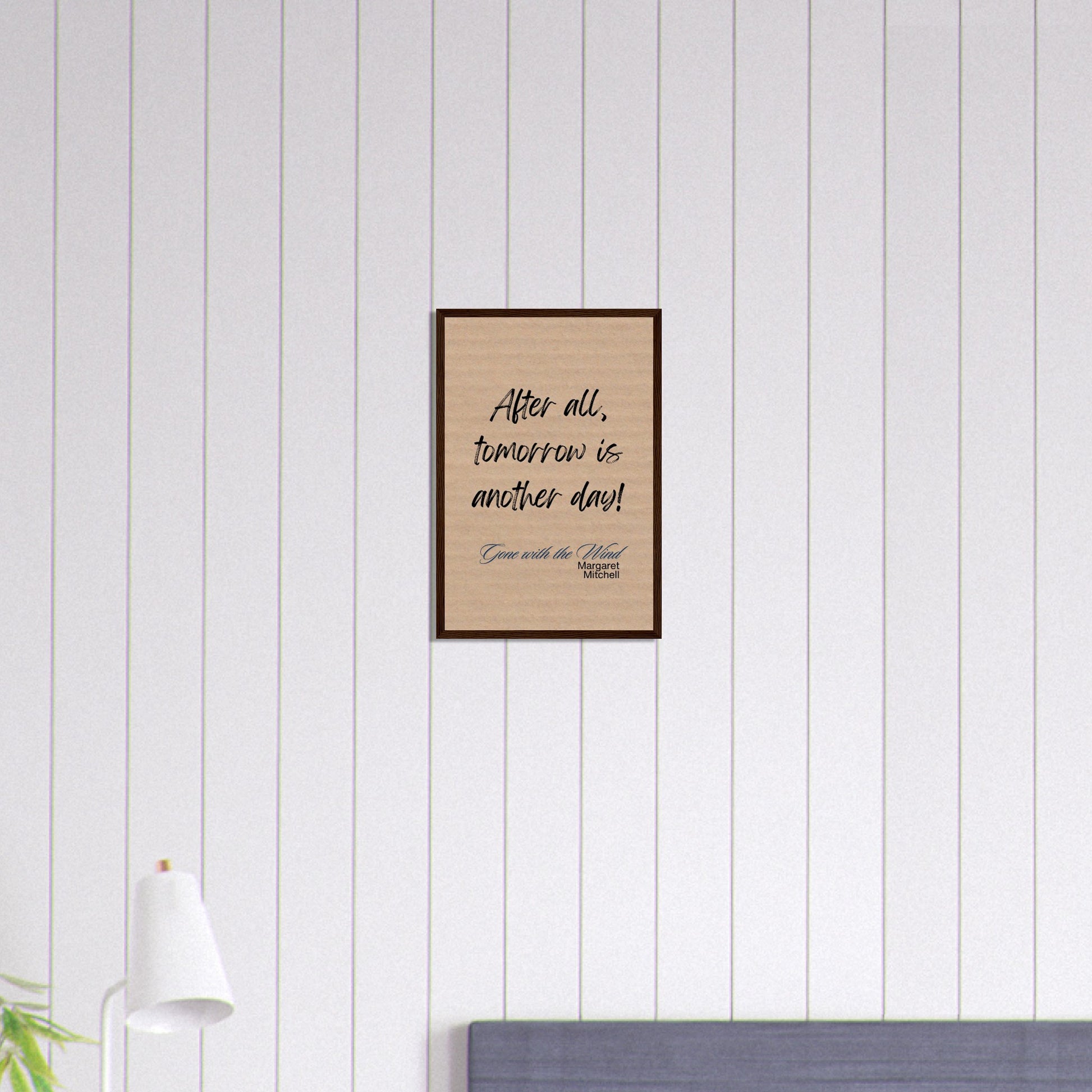After All, Tomorrow Is Another Day Framed Quote Poster – Gone with the Wind-Quotes-Silent Pacific