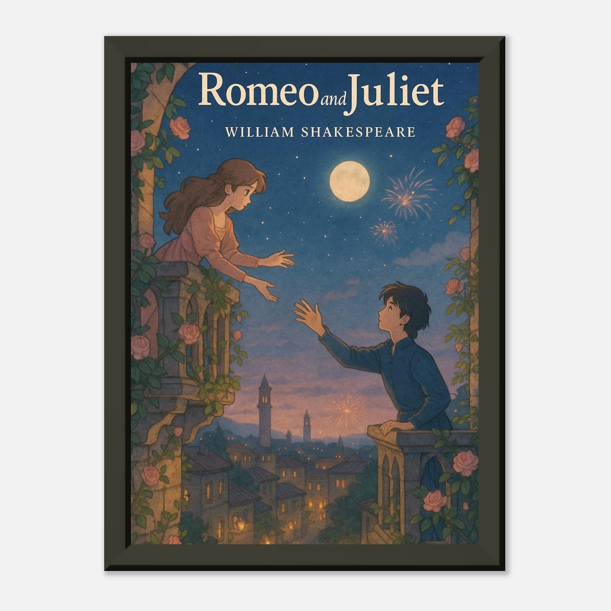 Romeo & Juliet by Shakespeare - Metal Framed Poster 5" x 7"-Plays-Silent Pacific