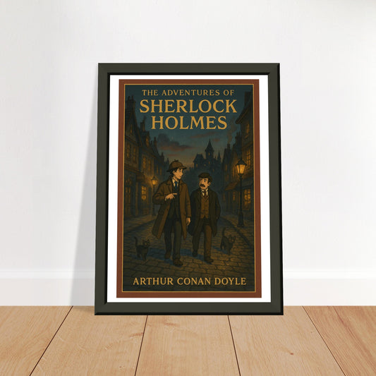 The Adventures of Sherlock Holmes by A.C. Doyle - Metal Framed Poster 5" x 7"-Book Covers-Silent Pacific