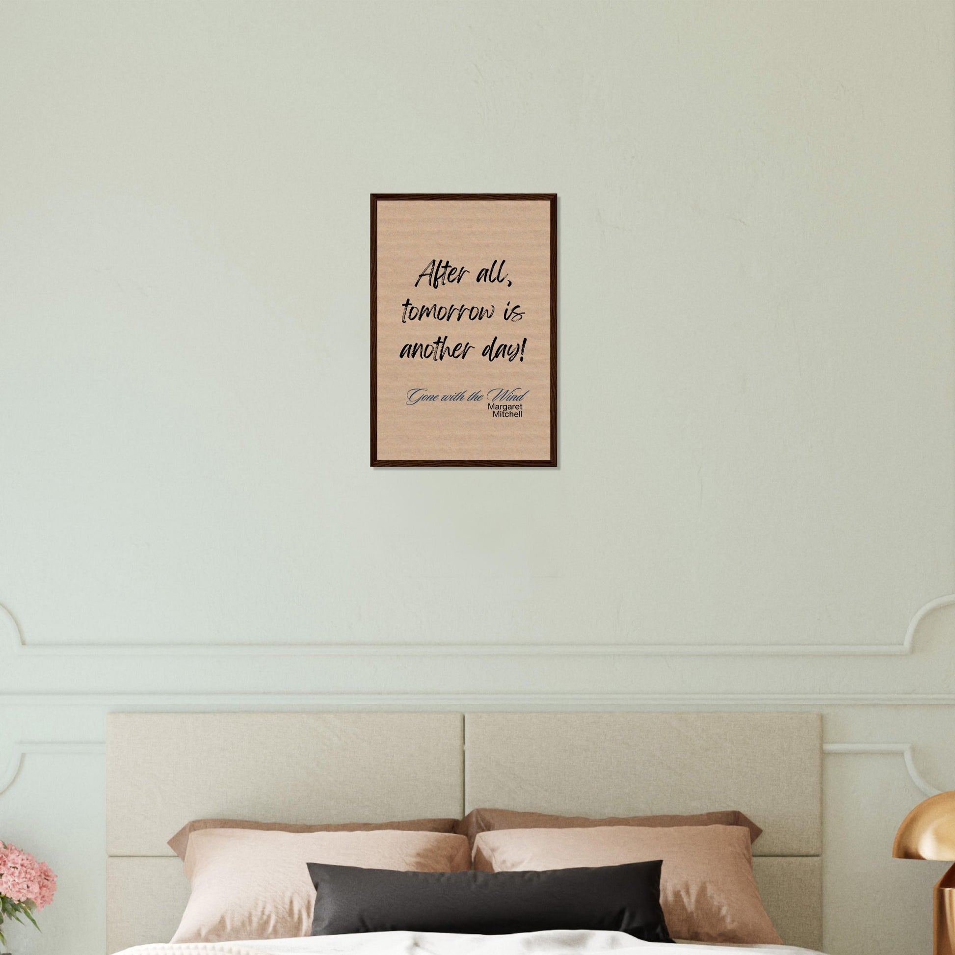 After All, Tomorrow Is Another Day Framed Quote Poster – Gone with the Wind-Quotes-Silent Pacific