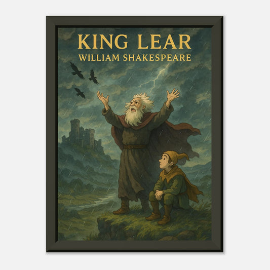 King Lear by Shakespeare - Metal Framed Poster 5" x 7"-Plays-Silent Pacific