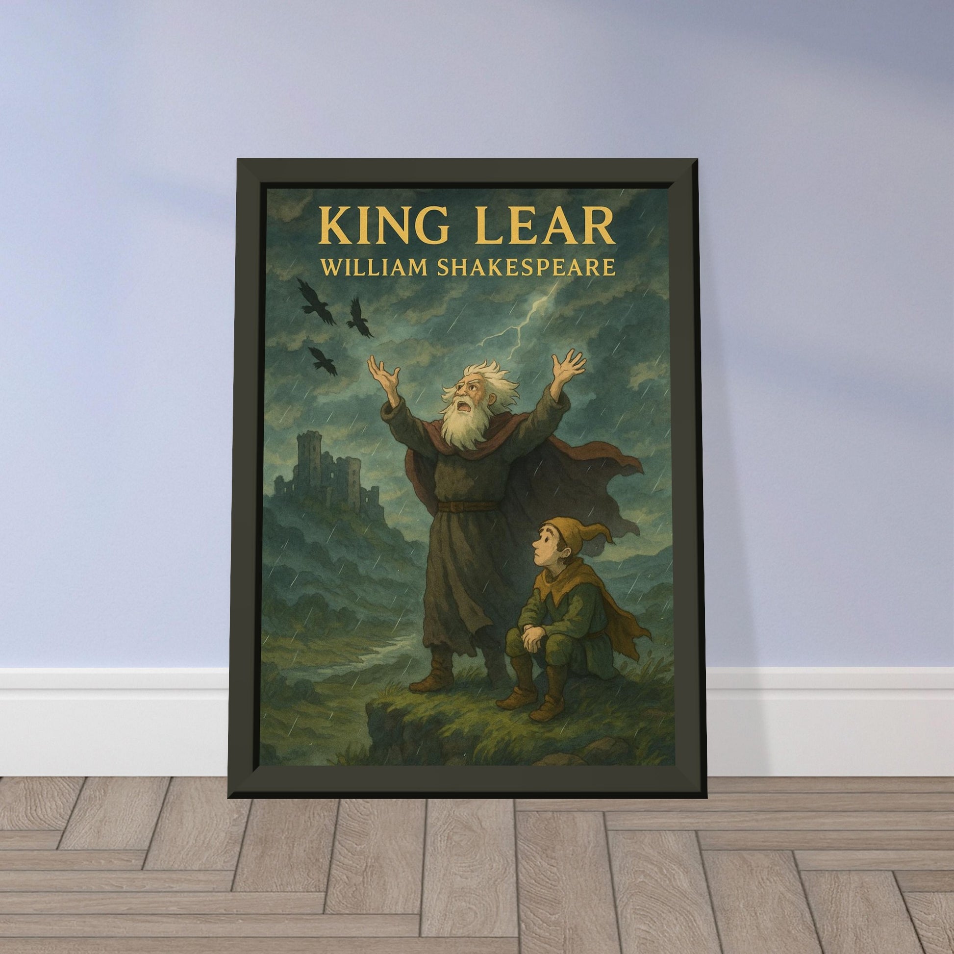 King Lear by Shakespeare - Metal Framed Poster 5" x 7"-Plays-Silent Pacific