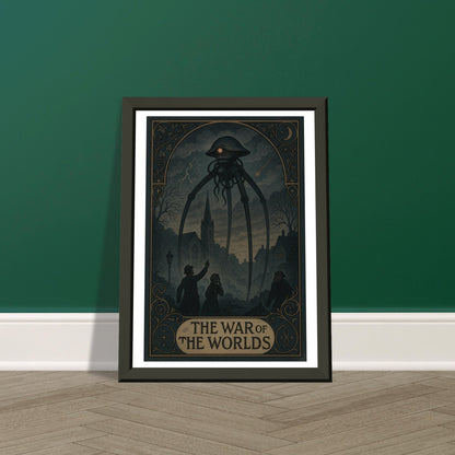 The War of the Worlds by H.G. Wells - Metal Framed Poster 5" x 7"-Book Covers-Silent Pacific