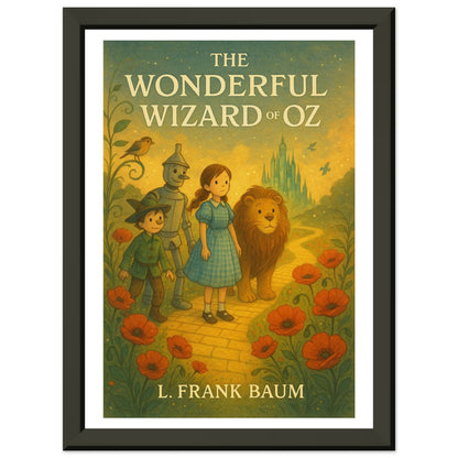 The Wonderful Wizard of Oz by L. Frank Baum - Metal Framed Poster 5" x 7"-Book Covers-Silent Pacific