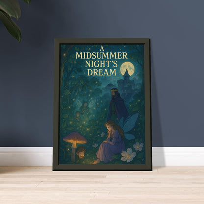 A Midsummer Night’s Dream by Shakespeare - Metal Framed Poster 5" x 7"-Plays-Silent Pacific