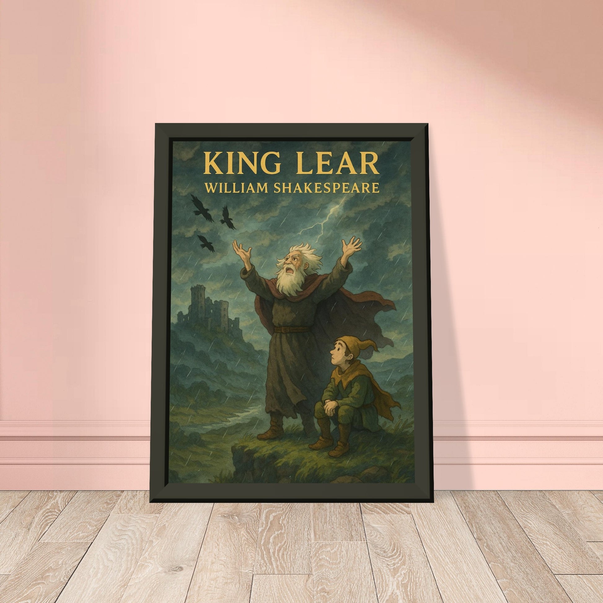 King Lear by Shakespeare - Metal Framed Poster 5" x 7"-Plays-Silent Pacific