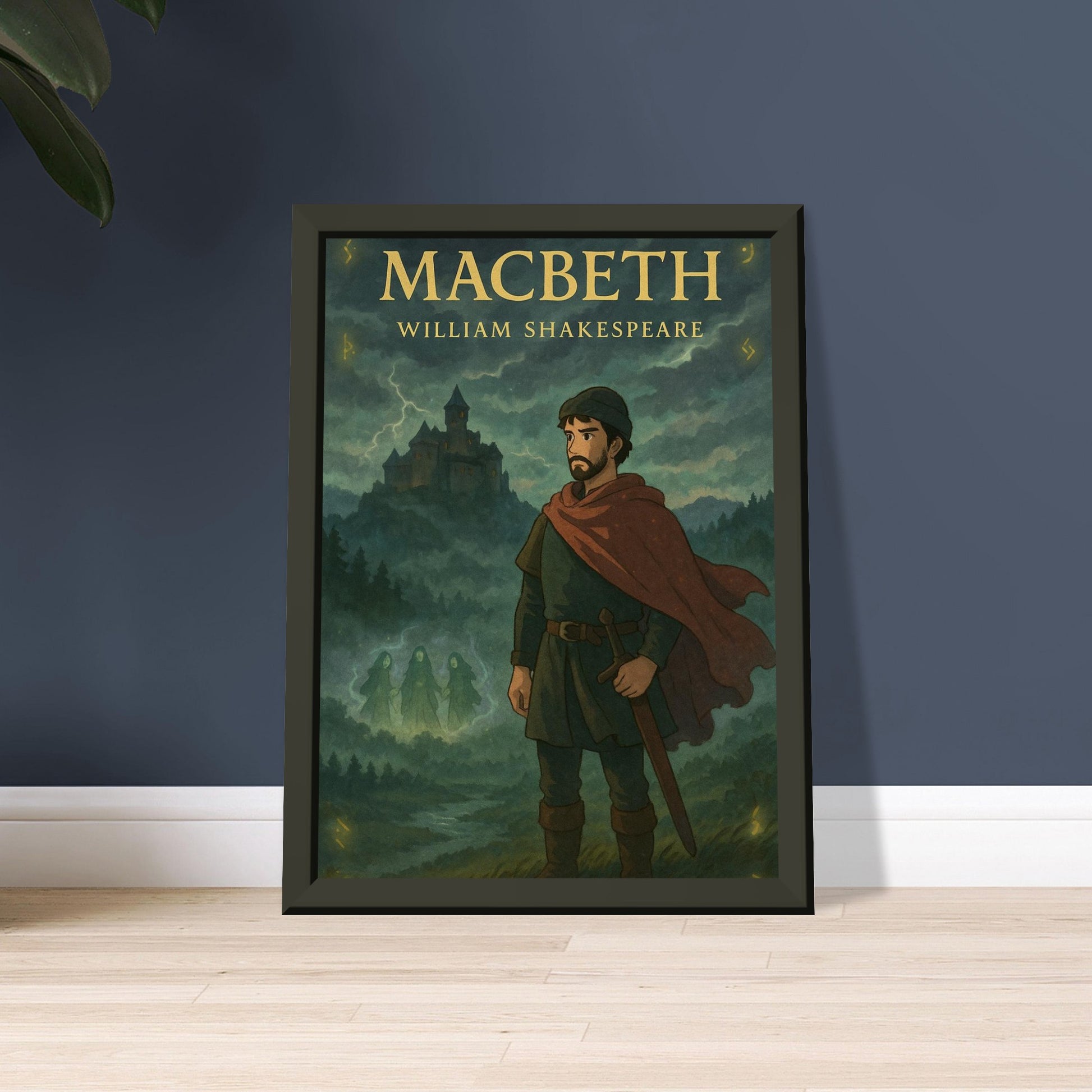 Macbeth by Shakespeare - Metal Framed Poster 5" x 7"-Plays-Silent Pacific